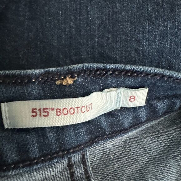 Levi’s 515 Bootcut Women’s Jeans Size 8 Blue Denim Mid Rise Flare Leg USA - Picture 6 of 8